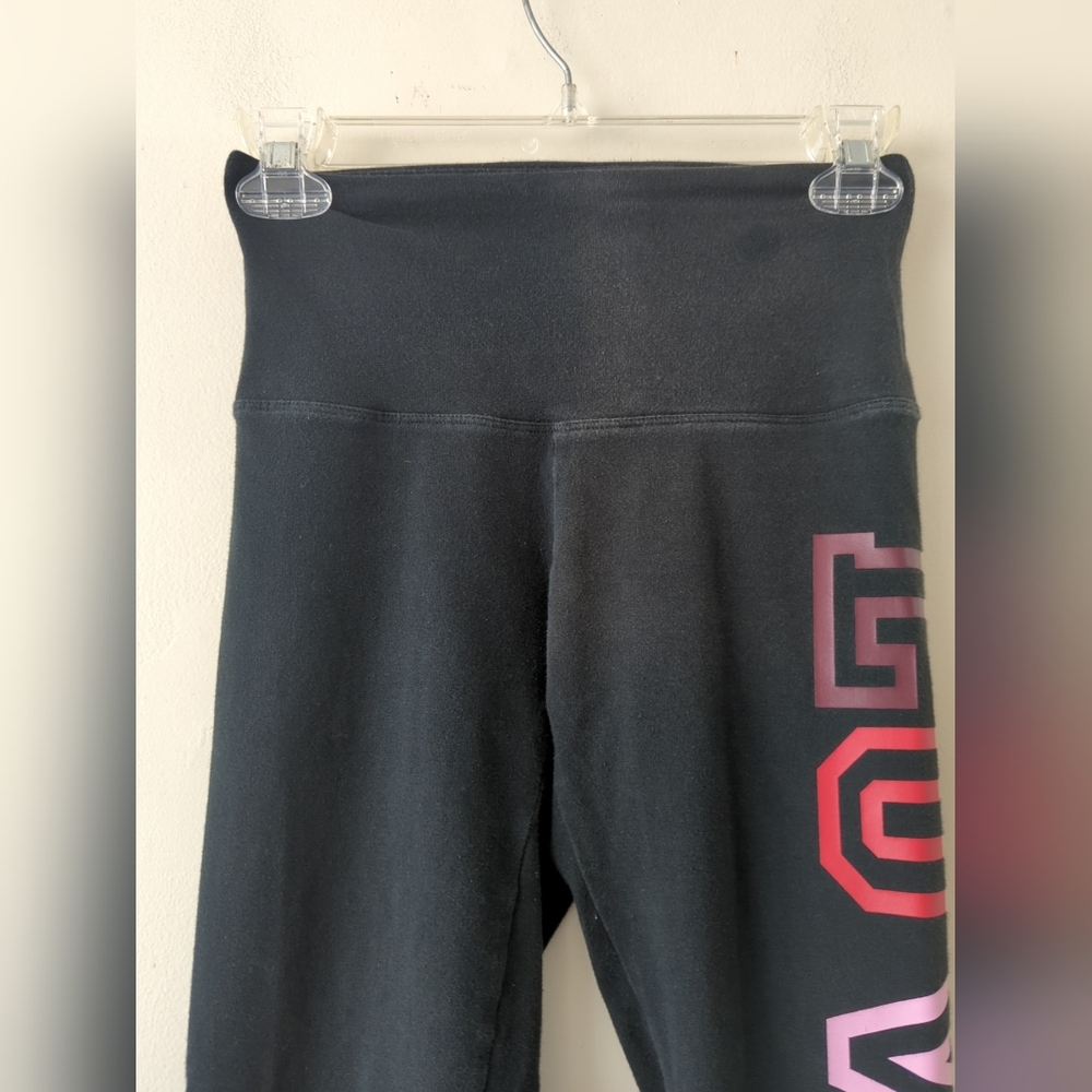 Victoria's Secret Love Pink Leggings Sz Xs Colorful High Waist Yoga Full Length - Picture 2 of 6